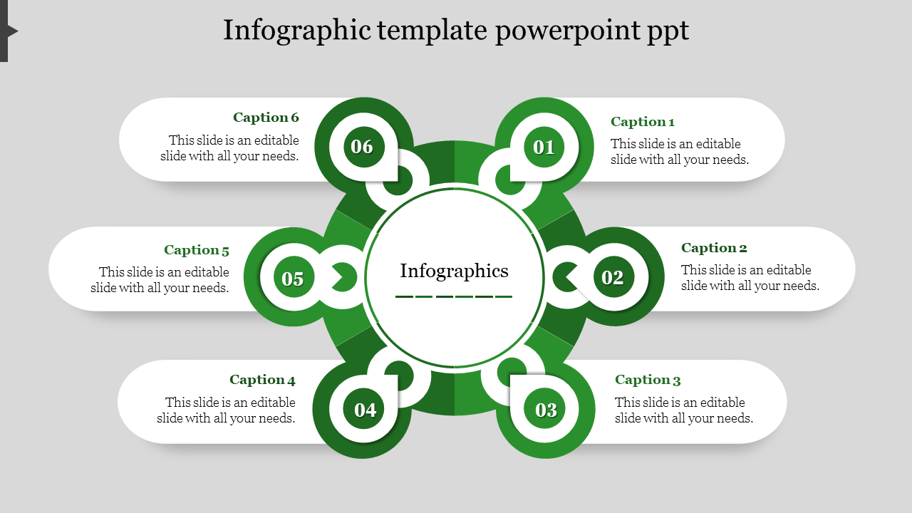 infographic template powerpoint ppt-Green